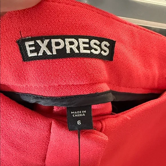 Express Bold Red Pants - Picture 4 of 4